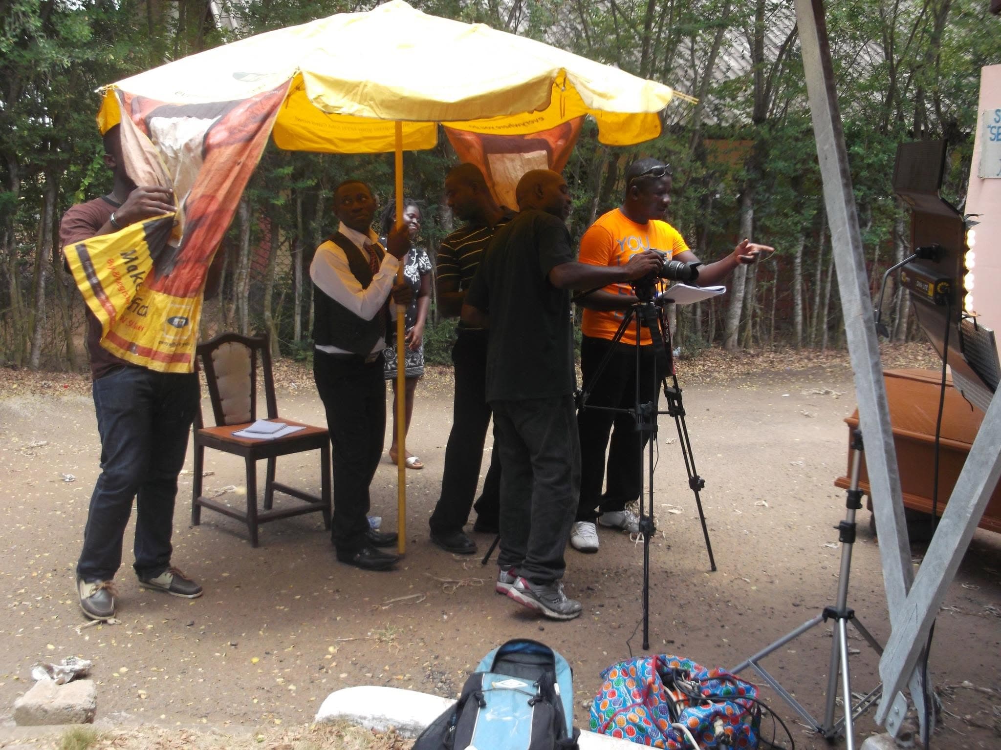 On location